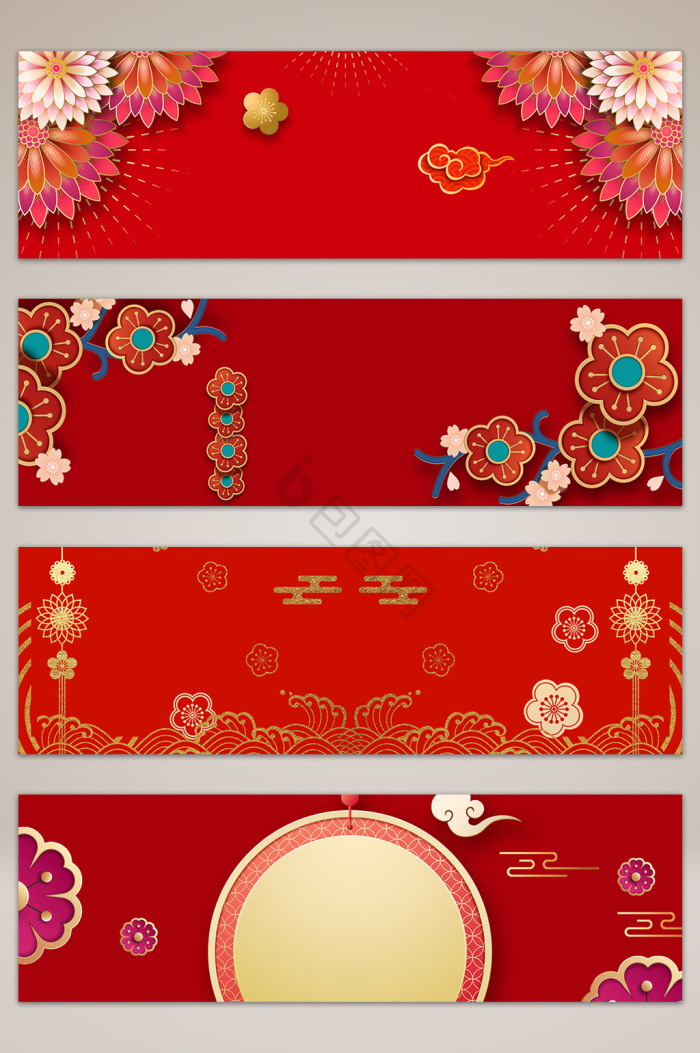 红色banner-红色banner设计图片-包图网