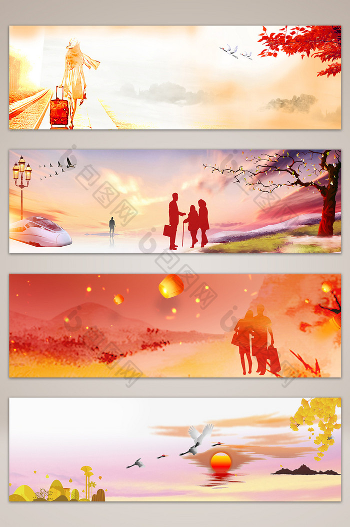 回家过年banner海报图 背景下载 包图网 回家过年banner海报图 背景下载 包图网