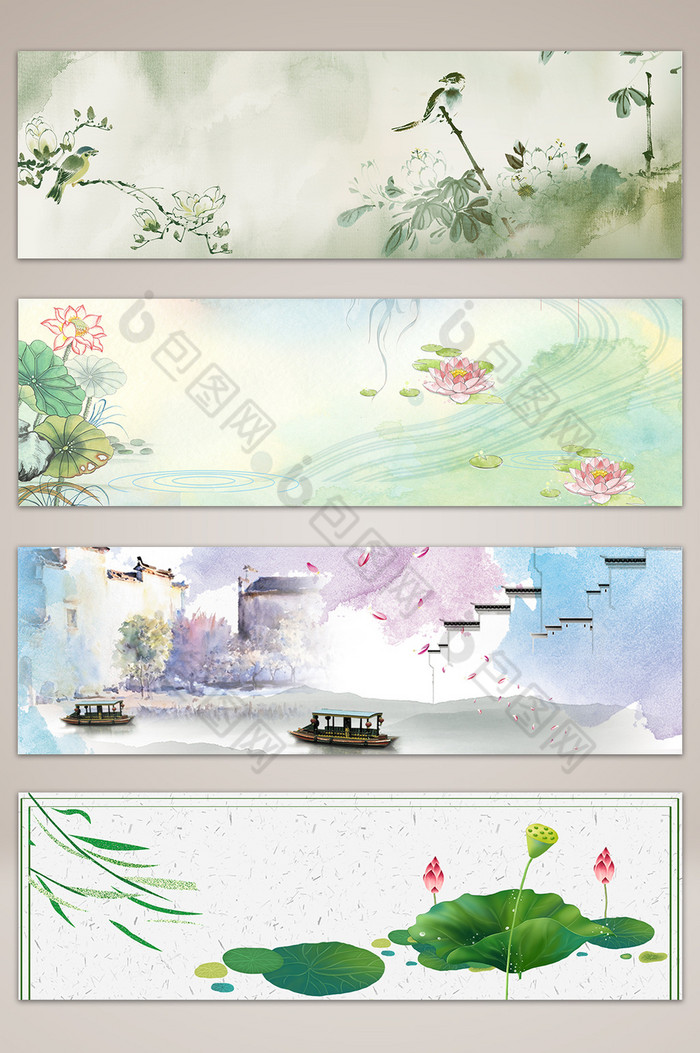 中国风景banner海报图片图片