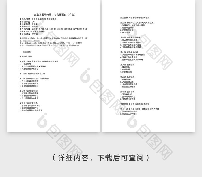 企业发展战略设计与实施要务Word文档模