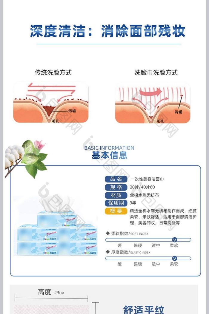 卷纸纸巾详情页设计宝贝描述