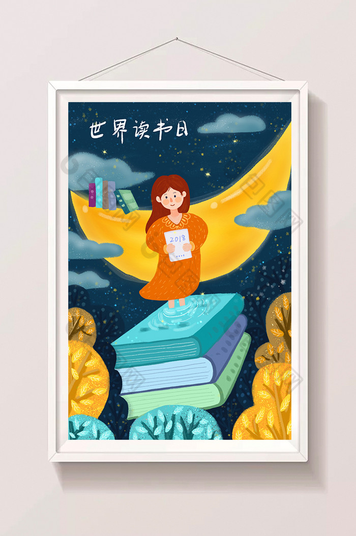 女孩插画插画图片