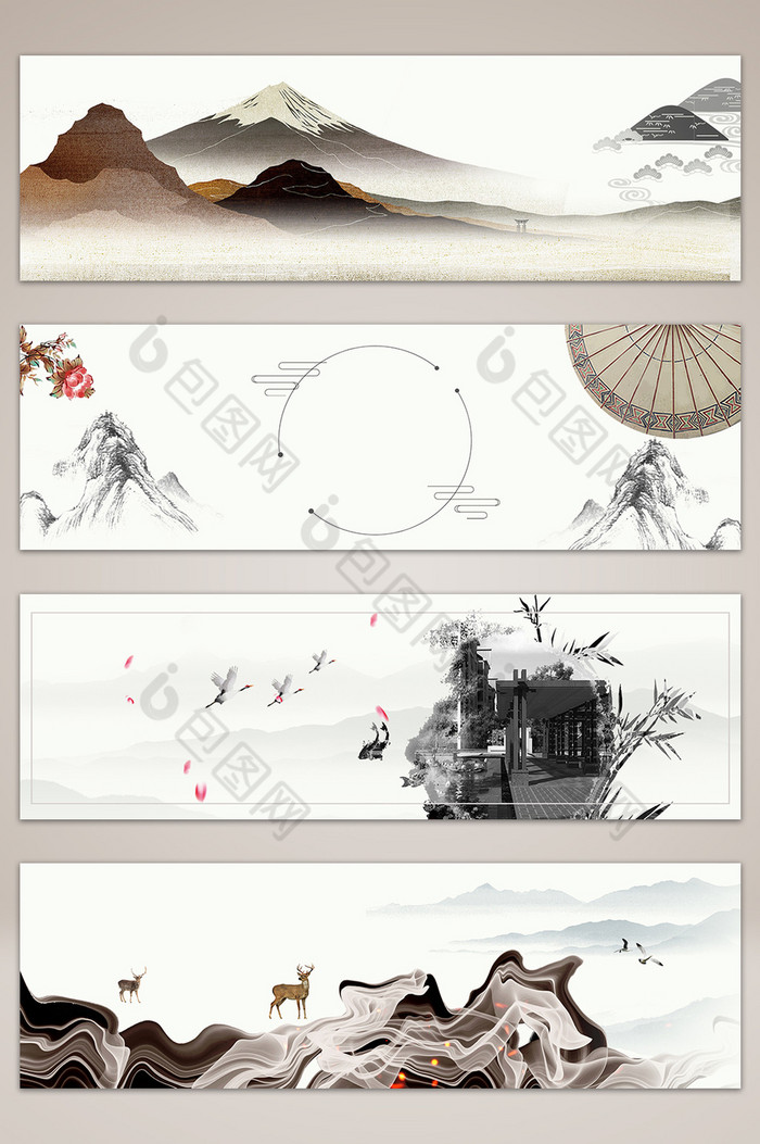 中式地产banner海报图片图片