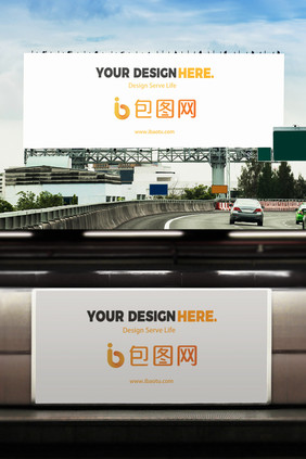 室外大型广告牌海报样机