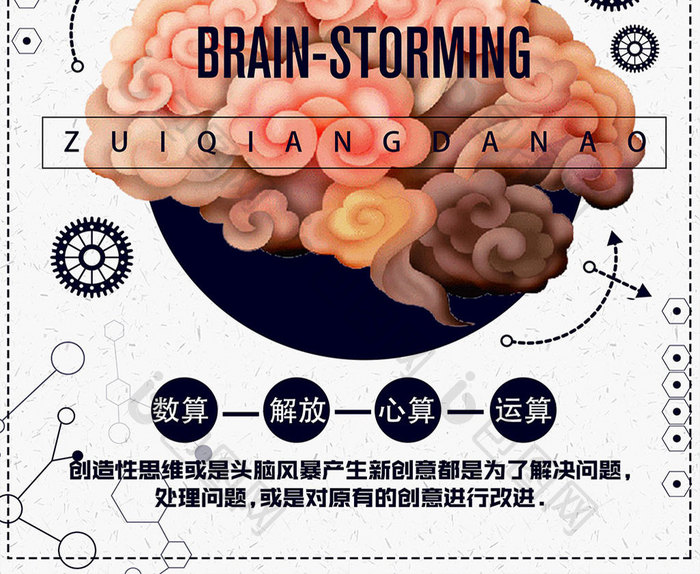 企业头脑风暴海报海报设计