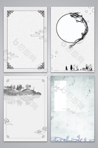 素雅中国风海报背景图片