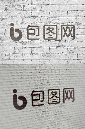 logo墙面logo样机智能贴图