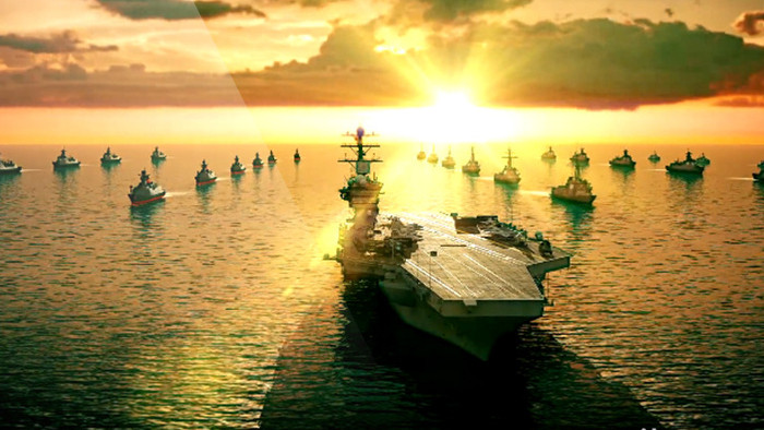 航母军舰军事视频海军宣传片背景视频