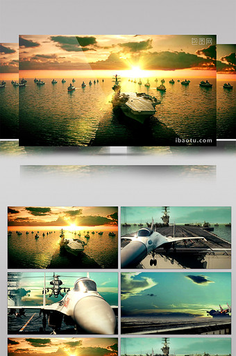 航母军舰军事视频海军宣传片背景视频图片