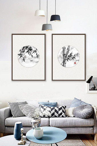 中国风植物装饰画设计图片