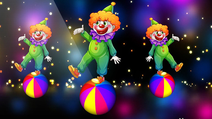 卡通愚人节小丑跳舞视频素材