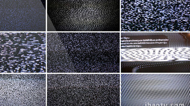 多款电视机故障雪花花屏视频素材