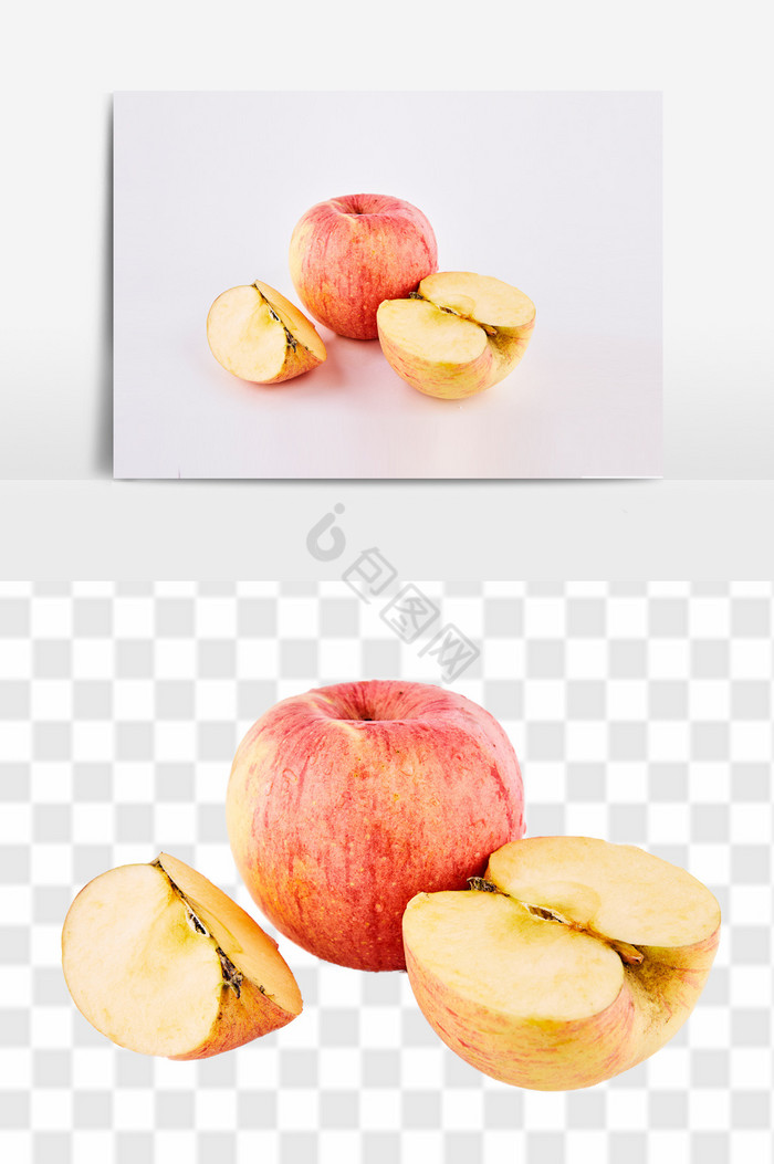 切片苹果组合图片