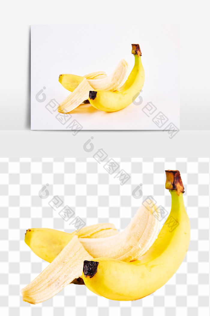 高清香蕉水果组合