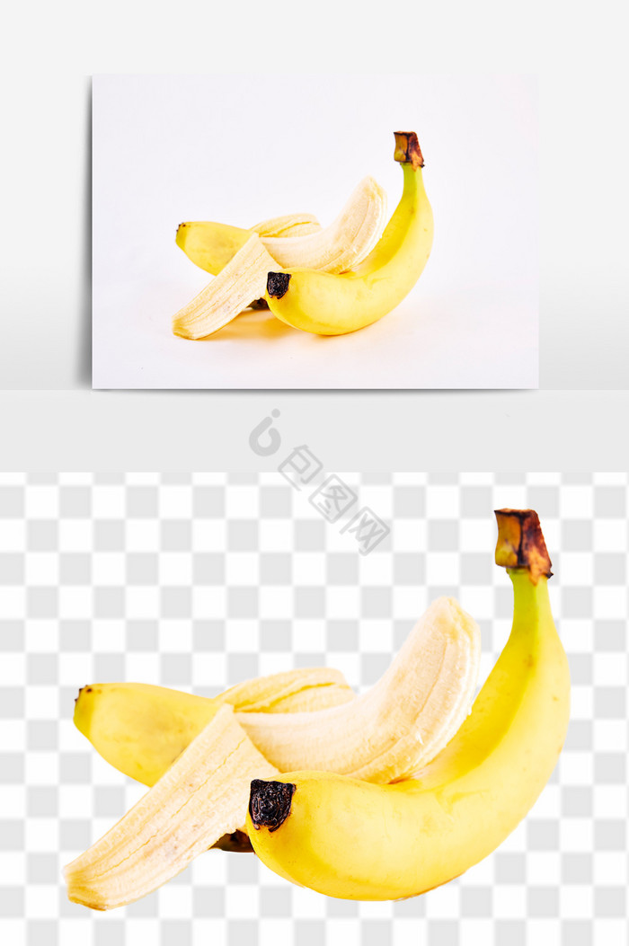 高清香蕉水果组合图片