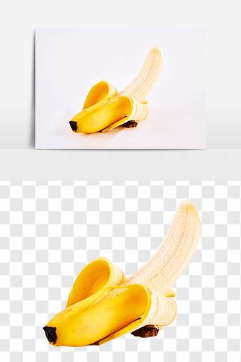 高清单个香蕉素材图片