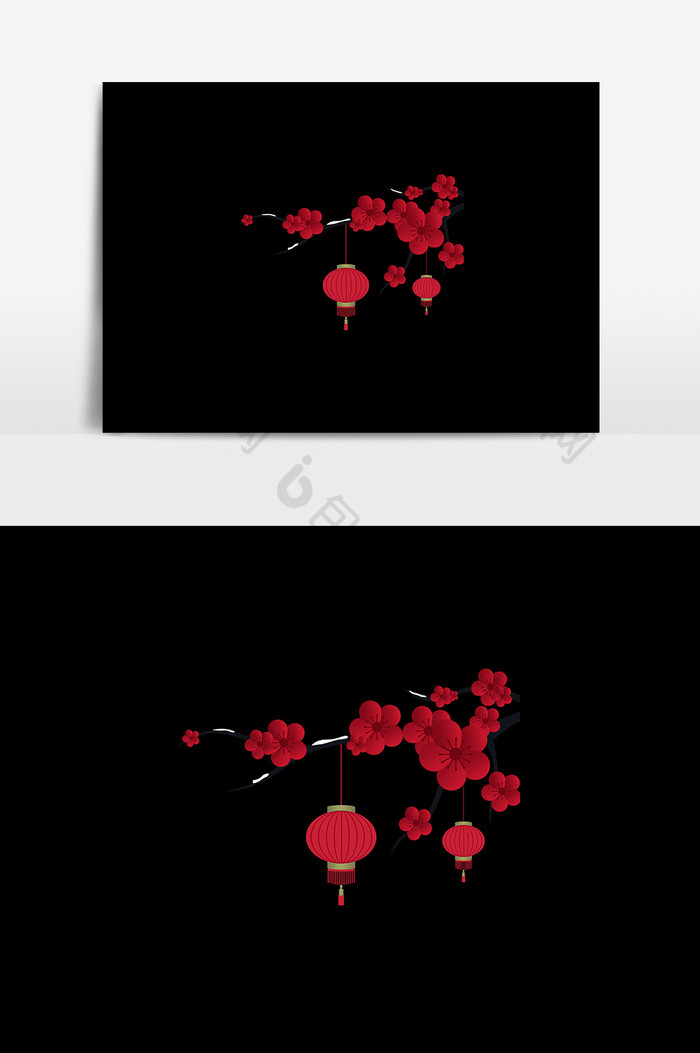 花古风梅花图片