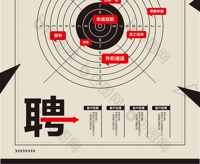 创意大气招聘海报