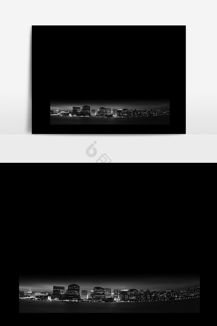 黑白城色之光图片