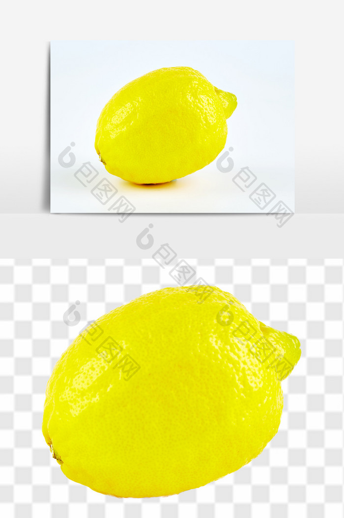 新鲜柠檬元素素材