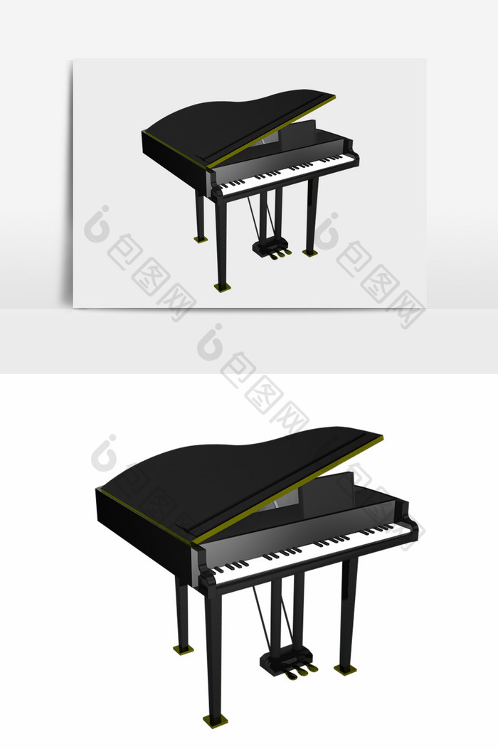 音乐钢琴钢琴元素家居生活产品实物