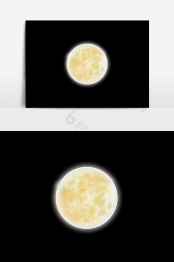 中秋节月亮团圆元素图片