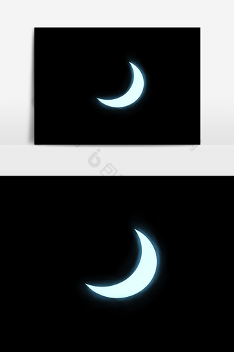 明亮月亮透明格式元素图片