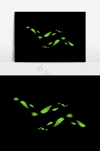 绿色叶子树叶元素素材图片
