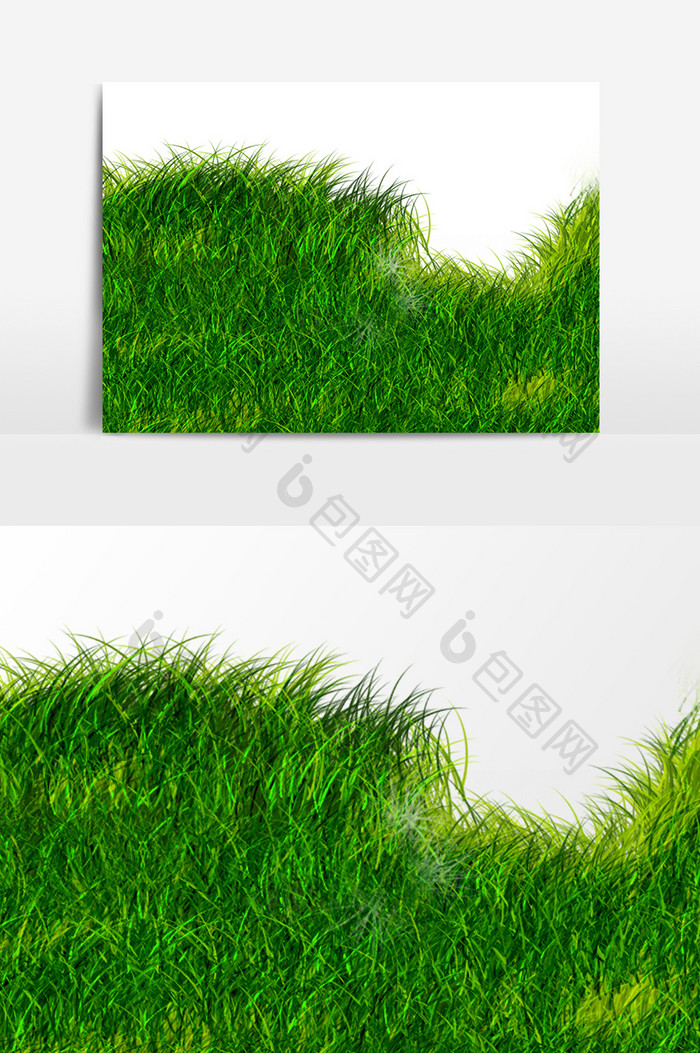 绿色植物青草元素素材