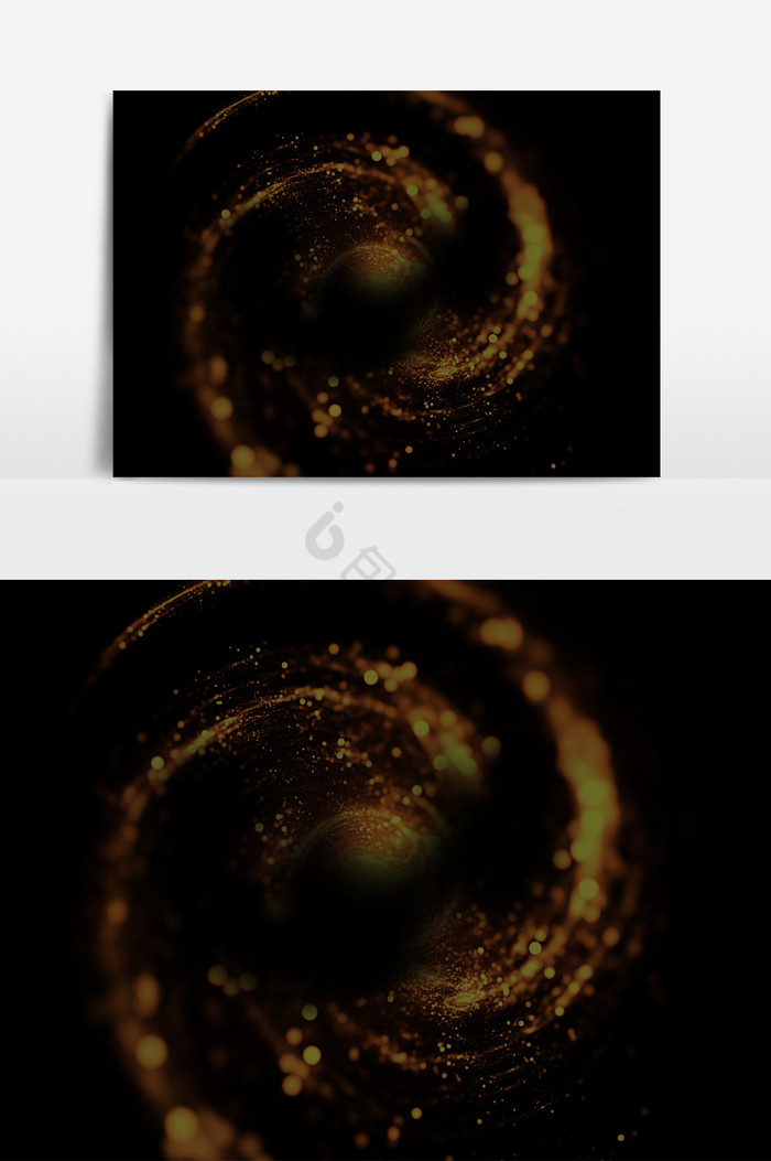 金色螺旋光效图片