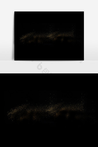 金黄色金沙闪光效果元素素材图片