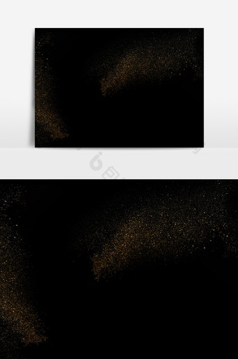 金色金沙光效元素素材图片