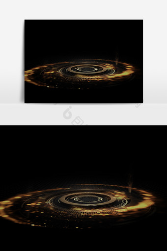螺旋环绕金光闪闪元素素材图片