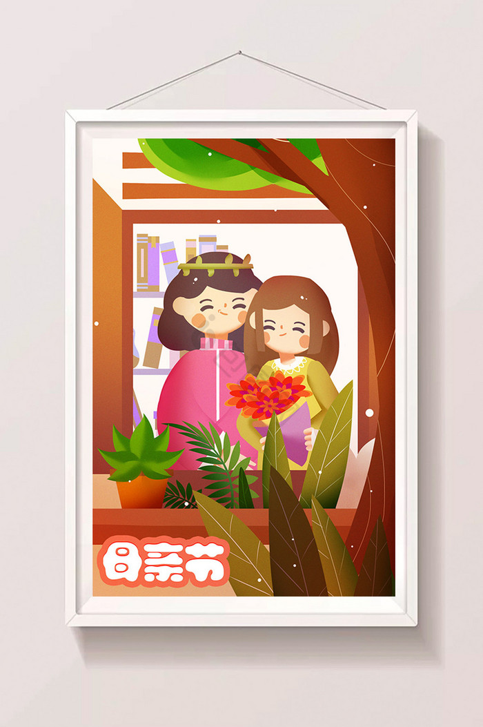 母亲节妇女节夏天感恩节春天可商用插画图片