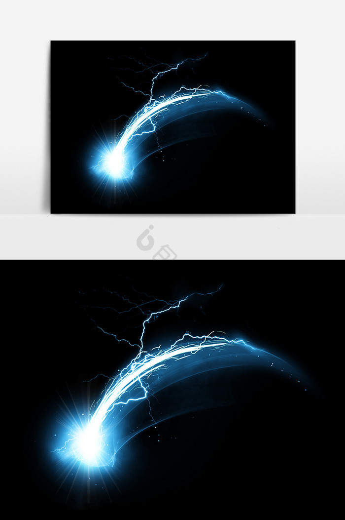 雷电闪电光效光能量图片