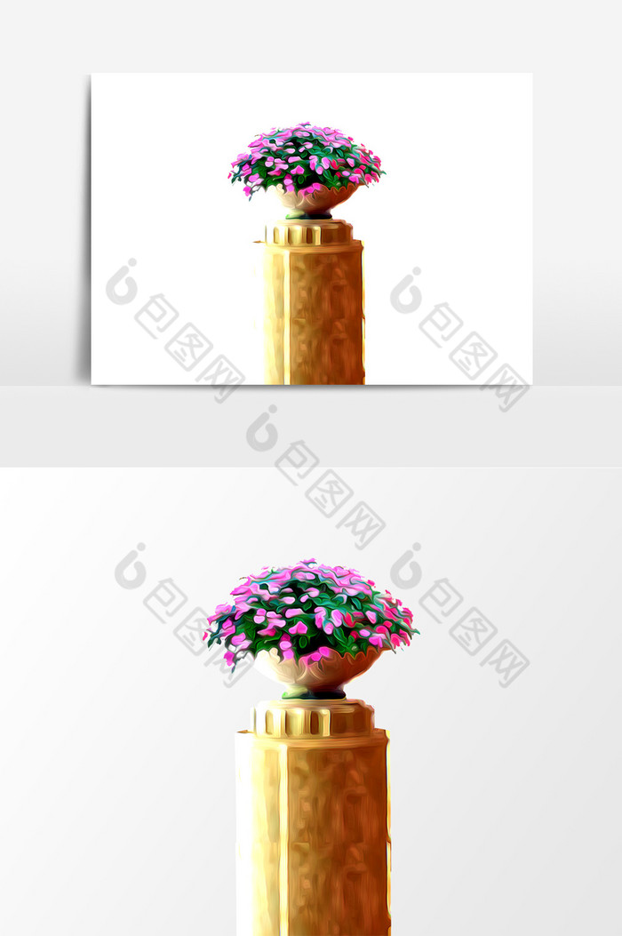 花柱鲜花装饰花卉图片