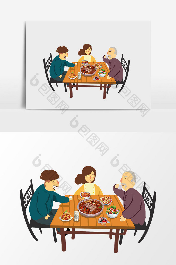 家人团聚吃饭图片图片