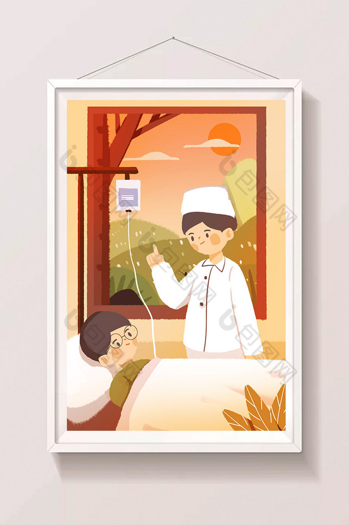 病人白衣天使医院海报图片