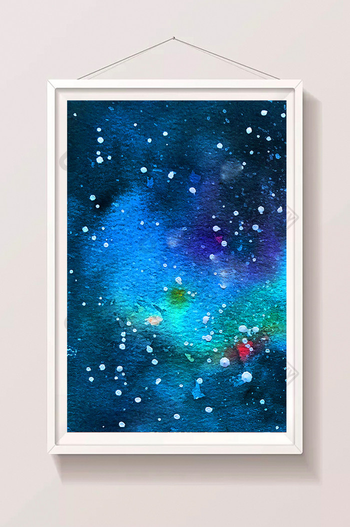 蓝色夏夜星空水彩手绘插画素材 图片下载 包图网 蓝色夏夜星空水彩手绘插画素材 图片下载 包图网