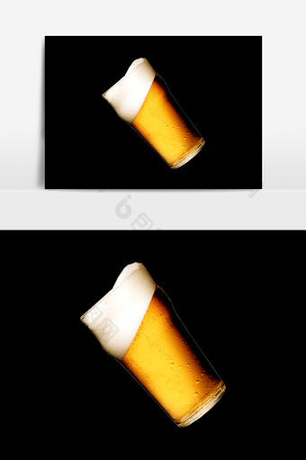 卡通啤酒杯元素素材图片