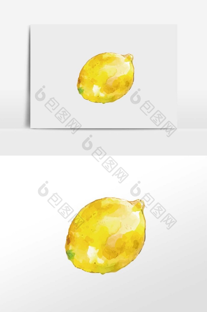 柠檬水果元素插画
