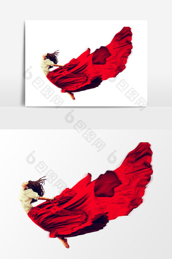 红色舞蹈设计元素图片
