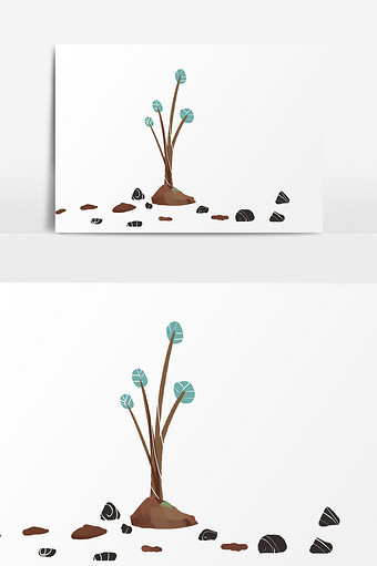 植树节小树插画元素图片