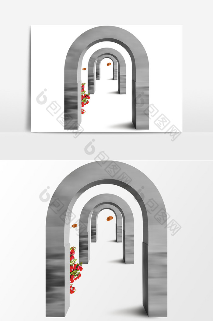 层层叠叠的拱门图片图片