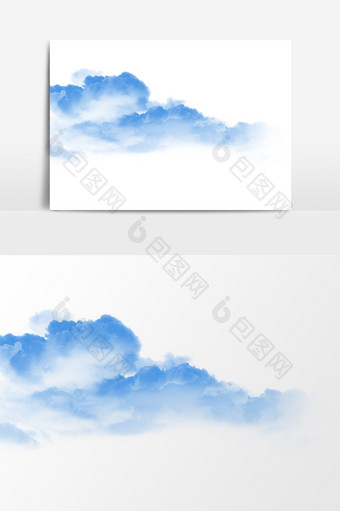 天空白云云团元素素材图片