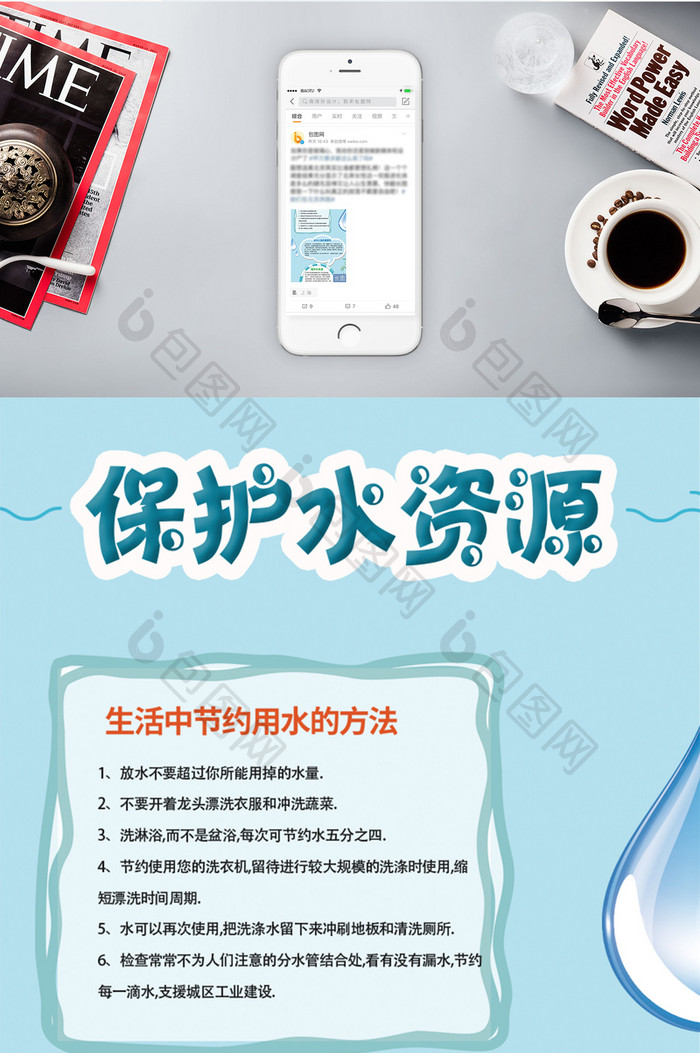 节约用水信息长图