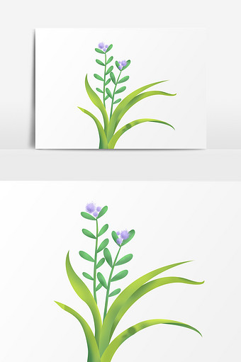 手绘花朵植物插画元素图片