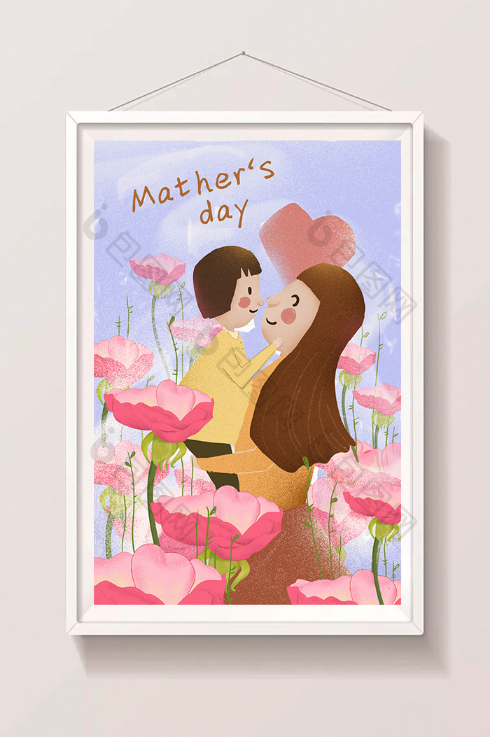 爱心5月母亲节图片