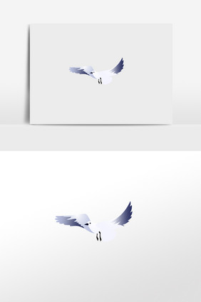 鸟展翅插画