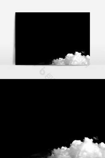 白色云朵元素素材图片
